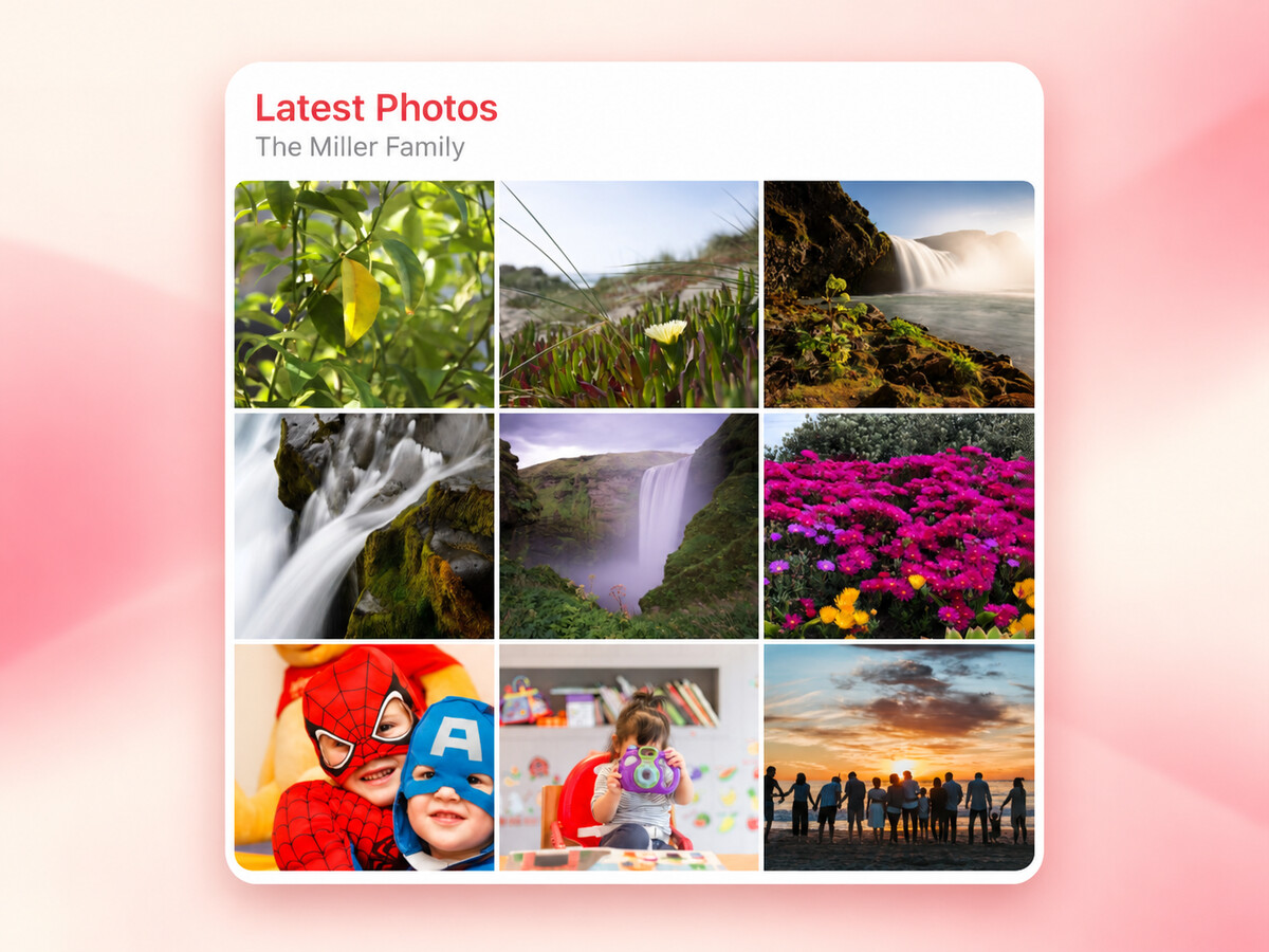 The large Family Album photo widget