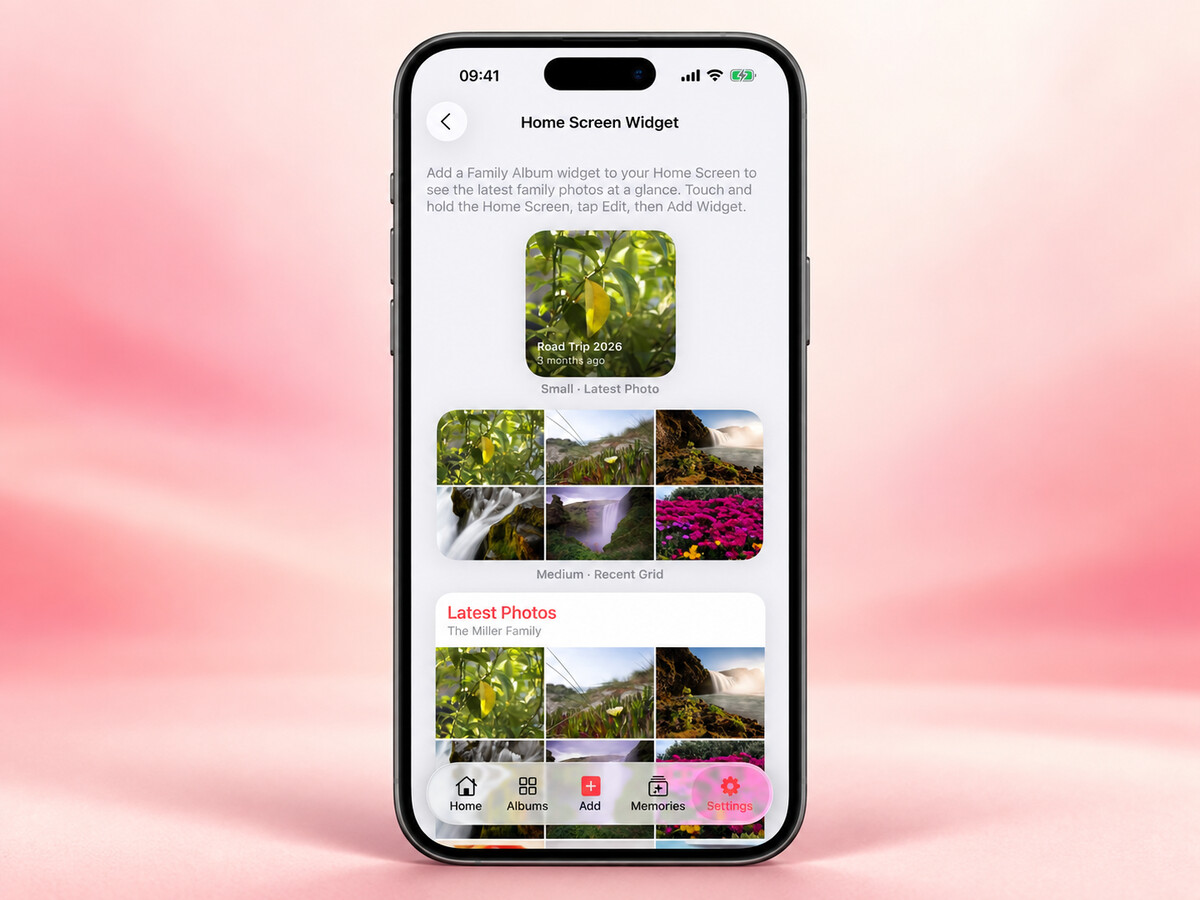 Your Family Photos on the Home Screen